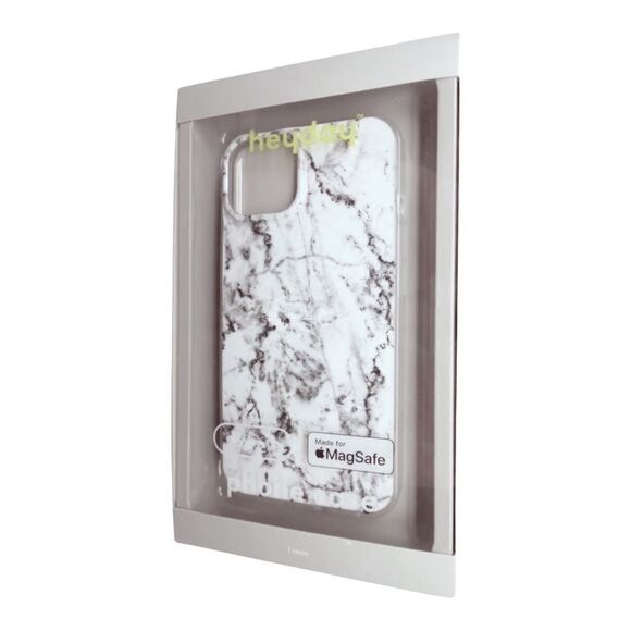 Heyday Phone Case for Apple iPhone 13 with MagSafe - White Marble - New in Box - Picture 4 of 4